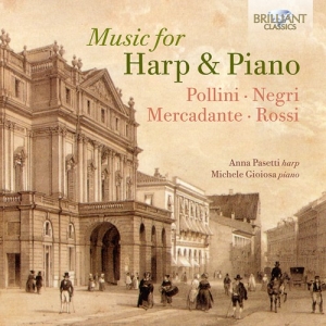 Saverio Mercadante Benedetto Negri - Music For Harp & Piano - Pollini, N in der Gruppe CD bei Bengans Skivbutik AB (3965615)