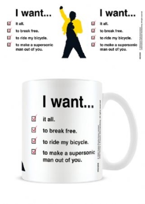 Queen - Queen (I Want Checklist) Coffee Mug in der Gruppe Minishops / Queen bei Bengans Skivbutik AB (3984737)