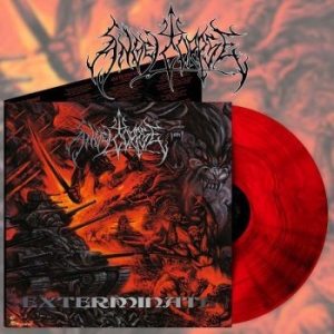 Angelcorpse - Exterminate (Red Marble Vinyl Lp) in der Gruppe VINYL / Hårdrock bei Bengans Skivbutik AB (3990839)