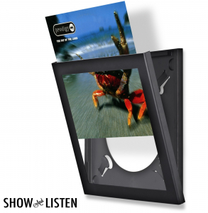 Show And Listen - Black LP Flip Frame in der Gruppe Vinylzubehör bei Bengans Skivbutik AB (3999809)