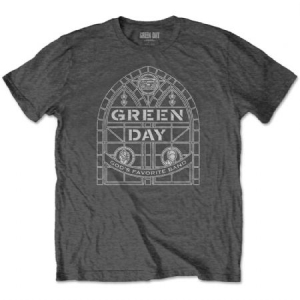 Green Day - Green Day Unisex Tee : Stained Glass Arc in der Gruppe Merchandise bei Bengans Skivbutik AB (4002090r)