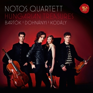 Notos Quartett - Hungarian Treasures - Bartók, Dohnányi, Kodály in der Gruppe Övrigt /  bei Bengans Skivbutik AB (4006561)