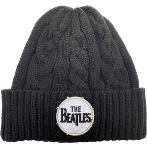 The Beatles - Beanie Hat: Drum Logo (Cable Knit) in der Gruppe MERCHANDISE / Merch / Pop-Rock bei Bengans Skivbutik AB (4018730)