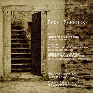 Bach Johann Sebastian Schnittke - Concertos For Two Violins And Strin in der Gruppe Externt_Lager / Naxoslager bei Bengans Skivbutik AB (4021782)
