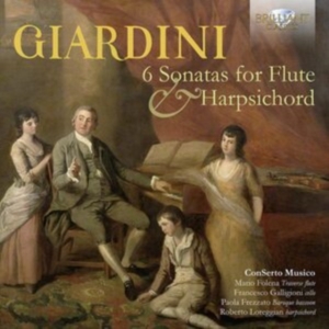 Giardini Felice - 6 Sonatas For Flute & Harpsichord in der Gruppe Externt_Lager / Naxoslager bei Bengans Skivbutik AB (4024204)