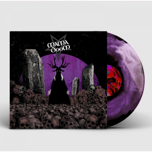 Mama Doom - Ash Bone Skin N Stone (Purple/Black in der Gruppe VINYL / Bestseller bei Bengans Skivbutik AB (4034392)