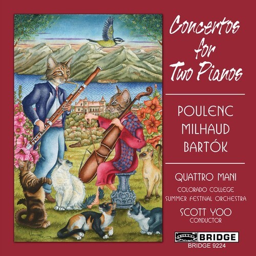 Poulenc/Milhaud - Concertos For 2 Pianos in der Gruppe CD / Klassiskt bei Bengans Skivbutik AB (4045623)