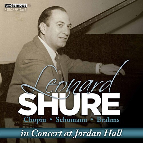 Shure Leonard - In Concert At Jordan Hall in der Gruppe CD / Klassiskt bei Bengans Skivbutik AB (4046279)