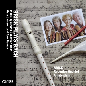 Brisk Recorder Quartet Amsterdam - Brisk Plays Bach in der Gruppe CD bei Bengans Skivbutik AB (4047303)