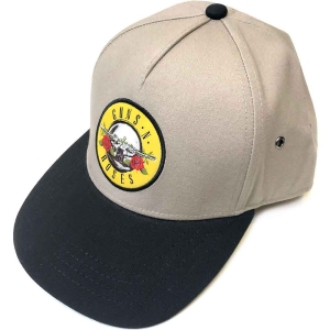 Guns N Roses - Circle Logo Sand/Bl Snapback C in der Gruppe MERCHANDISE / Merch / Hårdrock bei Bengans Skivbutik AB (4049405)