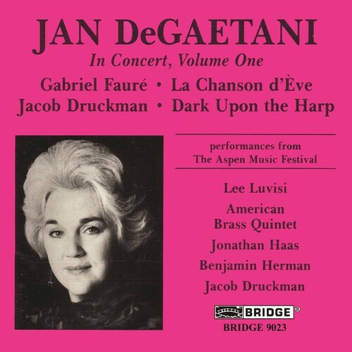 Faure/Druckman - De Gaetani In Concert 1 in der Gruppe CD / Klassiskt bei Bengans Skivbutik AB (4049627)