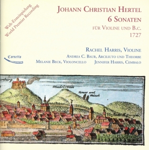 Johann Christian Hertel - 6 Sonaten Fur Violine Und B.C. in der Gruppe CD bei Bengans Skivbutik AB (4050197)