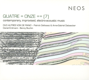 Duo Autres Voix De Piano - Quatre Onze 7: Contemproary, Improvised, Electro-Acoustic Music in der Gruppe CD / Klassiskt,Övrigt bei Bengans Skivbutik AB (4050262)