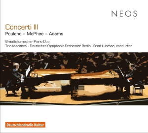 Grauschumacher Piano Duo - Concerti Iii: Poulenc/Mcphee/Adams in der Gruppe Övrigt /  bei Bengans Skivbutik AB (4050279)