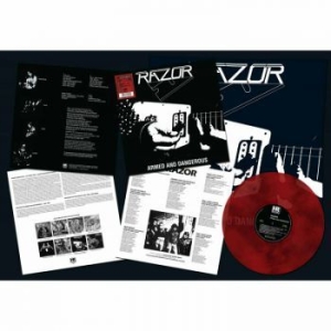Razor - Armed And Dangerous (Marbled Vinyl in der Gruppe VINYL / Hårdrock/ Heavy metal bei Bengans Skivbutik AB (4053514)