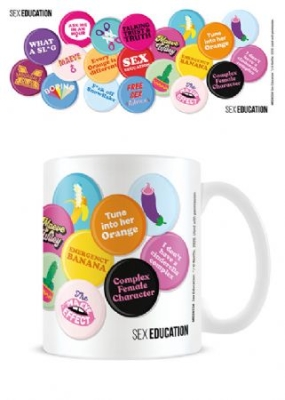 Sex Education - Sex Education (Push my Buttoms) Mug in der Gruppe CDON - Exporterade Artiklar_Manuellt / Muggar_CDON_Exporterade bei Bengans Skivbutik AB (4061803)