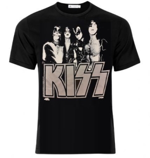 Kiss - Kiss T-Shirt 1976 Silver Logo in der Gruppe Merchandise bei Bengans Skivbutik AB (4062883)