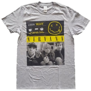 Nirvana - Nirvana Unisex Tee : Bleach Cassettes in der Gruppe MERCH / T-Shirt / Sommar T-shirt 23 bei Bengans Skivbutik AB (4063585r)
