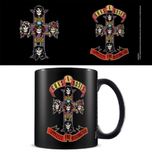 Guns N' Roses - Guns N' Roses (Appetite Cross) Black Mug in der Gruppe CDON - Exporterade Artiklar_Manuellt / Merch_CDON_exporterade bei Bengans Skivbutik AB (4063702)