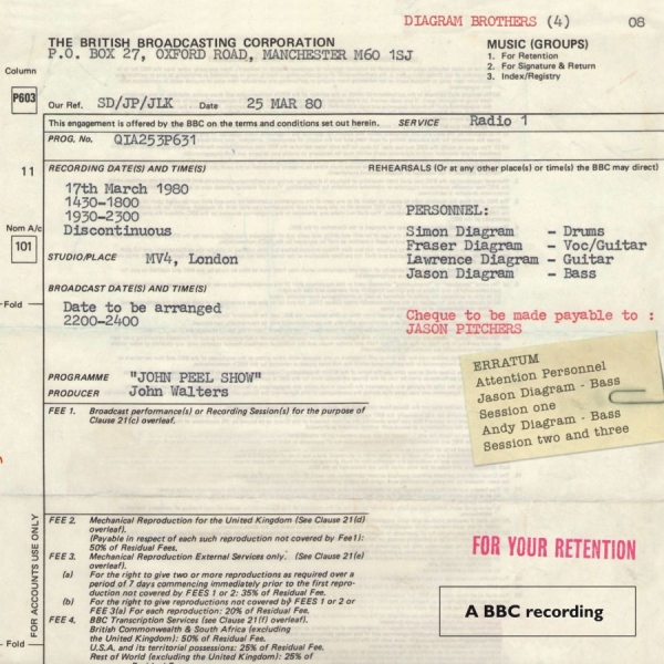 The Diagram Brothers - Peel Sessions in der Gruppe CD / Pop bei Bengans Skivbutik AB (4073208)
