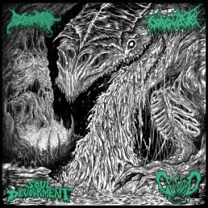 Blood Spore / Coagulate / Soul Devo - 4 Dimensions Of Auditory Terror in der Gruppe VINYL / Hårdrock/ Heavy metal bei Bengans Skivbutik AB (4077279)