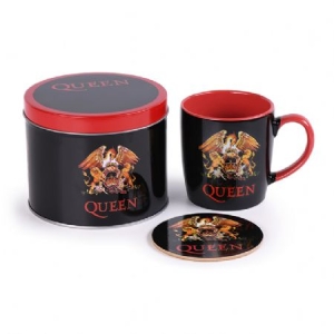Queen - Queen (Logo) Mug & Coaster In Tin in der Gruppe CDON - Exporterade Artiklar_Manuellt / Merch_CDON_exporterade bei Bengans Skivbutik AB (4081906)