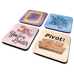 Friends - Friends (Quotes) 4 Coaster Set in der Gruppe CDON - Exporterade Artiklar_Manuellt / Merch_CDON_exporterade bei Bengans Skivbutik AB (4082068)