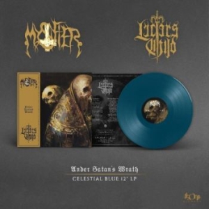 Lucifers Child / Mystifier - Under Satans Wrath (Blue Vinyl Lp) in der Gruppe VINYL / Hårdrock/ Heavy metal bei Bengans Skivbutik AB (4088164)