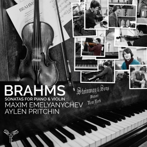 Maxim Emelyanychev - Brahms Sonatas For Piano And Violin Op. 78/100/108 in der Gruppe CD / Klassiskt,Övrigt bei Bengans Skivbutik AB (4096073)