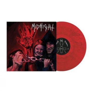 Midnight - No Mercy For Mayhem (Red/Black Marb in der Gruppe VINYL / Hårdrock bei Bengans Skivbutik AB (4109256)