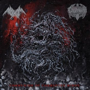 Noxis & Cavern Womb - Communion Of Corrupted Minds in der Gruppe CD / Hårdrock/ Heavy metal bei Bengans Skivbutik AB (4110542)