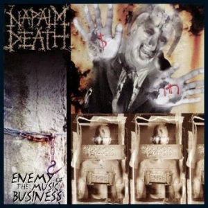 Napalm Death - Enemy Of The Music Business (Red Vi in der Gruppe VINYL / Hårdrock bei Bengans Skivbutik AB (4111918)