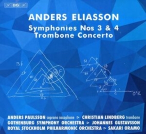 Eliasson Anders - Symphonies Nos 3 & 4 And Trombone C in der Gruppe Externt_Lager / Naxoslager bei Bengans Skivbutik AB (4112870)