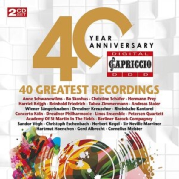 Johann Sebastian Bach Felix Mendel - Capriccio 40Th Anniversary (2Cd) in der Gruppe Externt_Lager / Naxoslager bei Bengans Skivbutik AB (4112896)