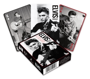 Elvis Presley - Elvis - Black And White Playing Cards in der Gruppe MERCHANDISE / Gesellschaftsspiele / Pop-Rock bei Bengans Skivbutik AB (4113956)