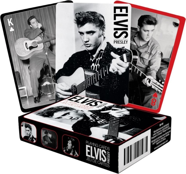 Presley Elvis - Playing Cards (6.5 Cm X 1.75 Cm X 9 in der Gruppe MERCHANDISE / Gesellschaftsspiele /  /  bei Bengans Skivbutik AB (4113956)