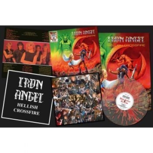 Iron Angel - Hellish Crossfire (Fire Splatter Vi in der Gruppe VINYL / Hårdrock/ Heavy metal bei Bengans Skivbutik AB (4120109)