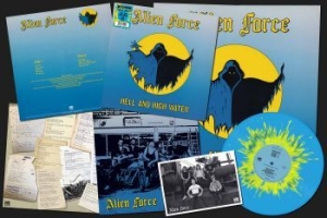 Alien Force - Hell And High Water (Yellow/Blue Sp in der Gruppe VINYL / Hårdrock/ Heavy metal bei Bengans Skivbutik AB (4120267)