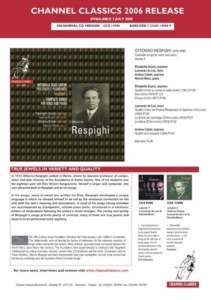 Ottorino Respighi - Complete Songs For Voice And Piano, in der Gruppe Externt_Lager / Naxoslager bei Bengans Skivbutik AB (4120325)