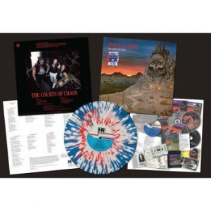 Manilla Road - Courts Of Chaos (Blue/White/Red Spl in der Gruppe VINYL / Hårdrock/ Heavy metal bei Bengans Skivbutik AB (4127568)