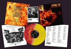 Razor - Escape The Fire (Fire Splatter Viny in der Gruppe VINYL / Hårdrock/ Heavy metal bei Bengans Skivbutik AB (4132271)