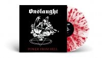 Onslaught - Power From Hell (White/Red Splatter in der Gruppe VINYL bei Bengans Skivbutik AB (4133804)