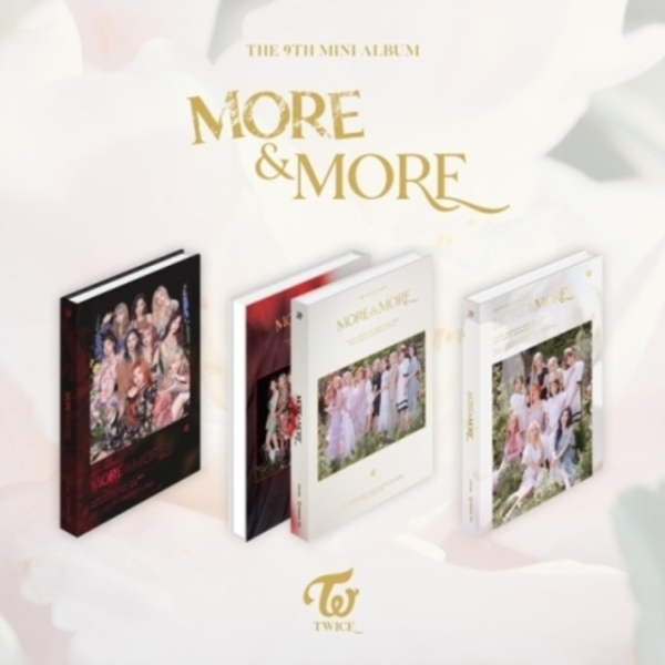 Twice - 9th Mini [MORE & MORE] (Random version) in der Gruppe CD / K-Pop bei Bengans Skivbutik AB (4134039)