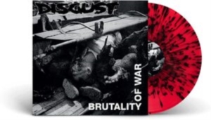 Disgust - Brutality Of War (Red/Black Splatte in der Gruppe VINYL / Pop-Rock bei Bengans Skivbutik AB (4134651)