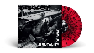 Disgust - Brutality Of War (Red/Black Splatte in der Gruppe VINYL / Pop-Rock bei Bengans Skivbutik AB (4134651)