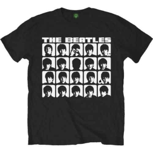 The Beatles - Hard Days Night Faces Mono Uni Bl    in der Gruppe MERCH / T-Shirt / Rockoff_Nya April24 bei Bengans Skivbutik AB (4141050r)