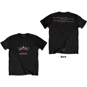 Blackpink - Unisex T-Shirt: The Album - Crown (Back  in der Gruppe Minishops / K-Pop Minishops / Blackpink bei Bengans Skivbutik AB (4141076r)