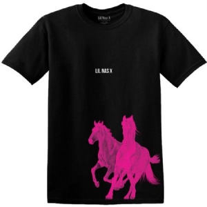 Lil Nas X - Unisex T-Shirt: Pink Horses in der Gruppe MERCH / T-Shirt / Sommar T-shirt 23 bei Bengans Skivbutik AB (4141149r)
