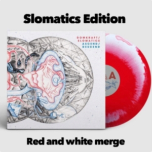 Domkraft / Slomatics - Ascend / Descend (Red/White Vinyl L in der Gruppe VINYL / Hårdrock,Svensk Musik bei Bengans Skivbutik AB (4145664)