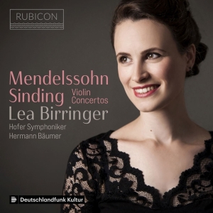 Lea Birringer - Sinding Mendelssohn Violin Concertos in der Gruppe CD bei Bengans Skivbutik AB (4147078)